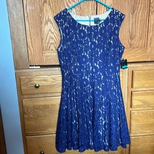 Blue and beige super cute dress